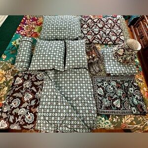 Vera Bradley Java Blue Twin Duvet Bedroom Set